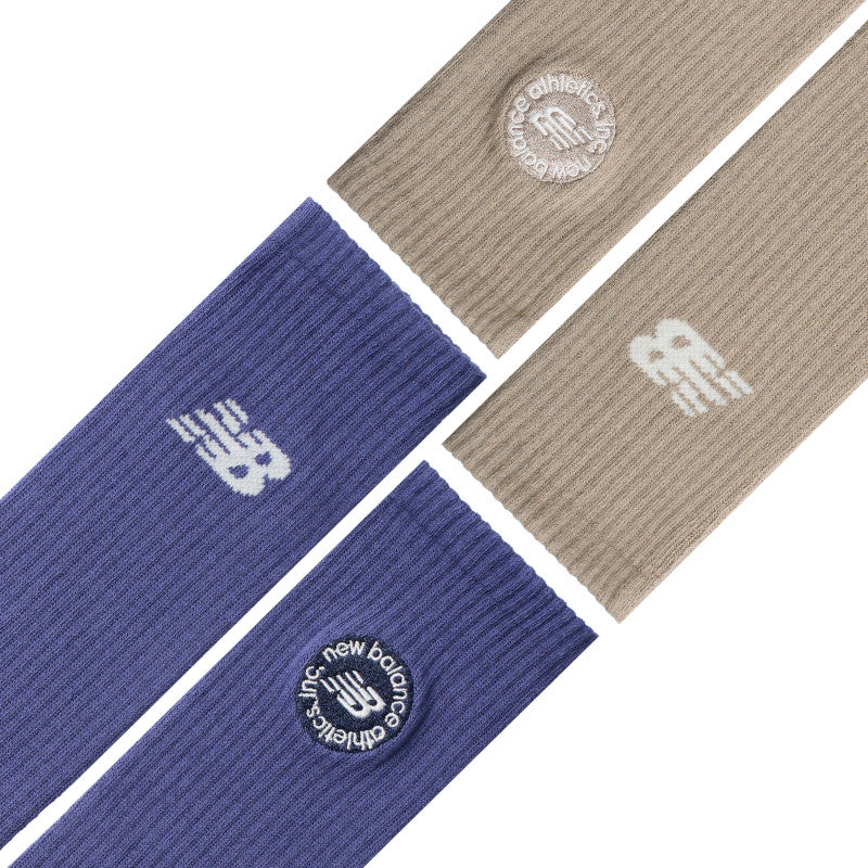 Circular Logo Crew Socks 2 Pack