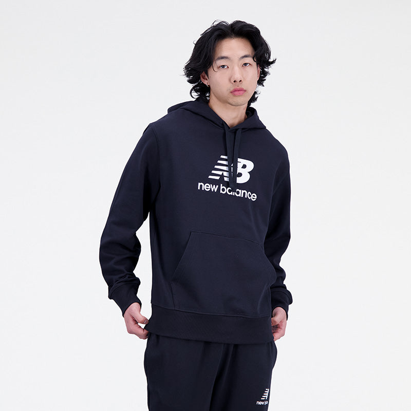 Essentials Stacked Logo French Terry Hoodie