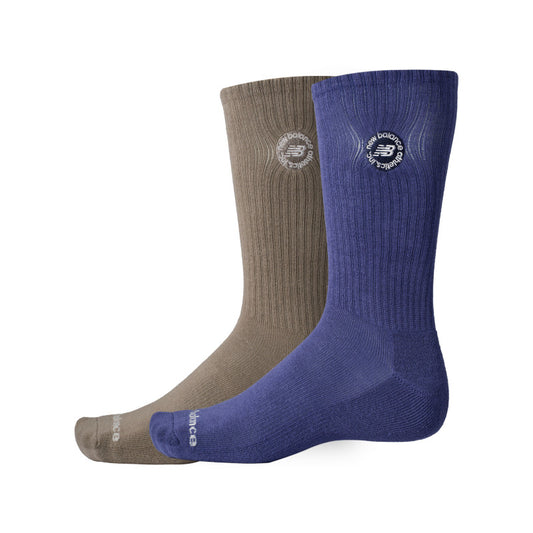 Circular Logo Crew Socks 2 Pack