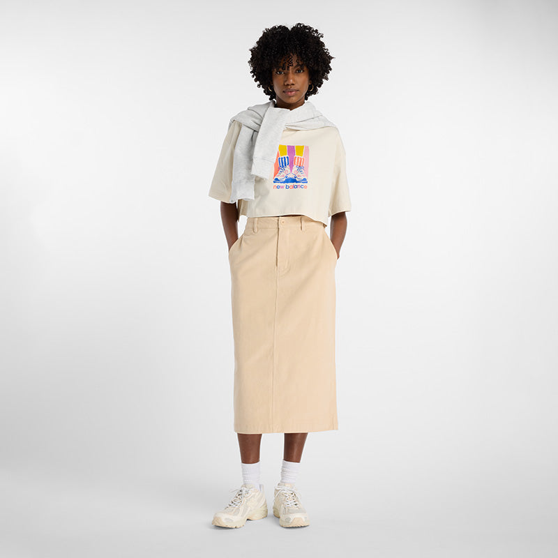 Stretch Corduroy Midi Skirt – New Balance Panama