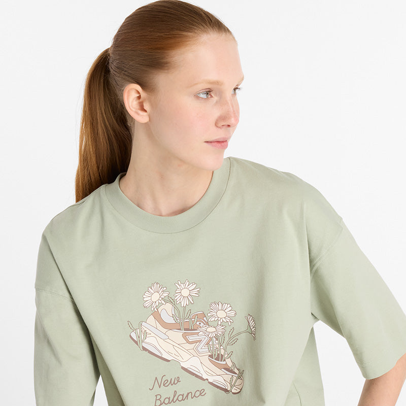 ★SHADOWS FLOWER TEE XL Flower Shoe T-Shirt – New Balance Panama